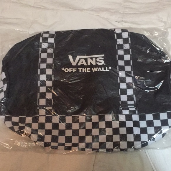 vans checkered duffle